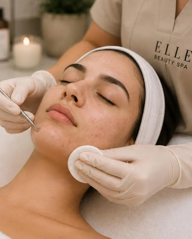 Facial personalizado con extracciones para el acné